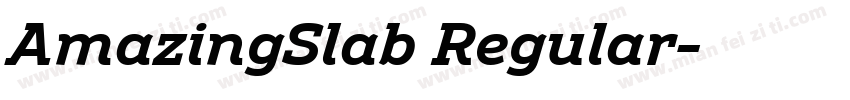 AmazingSlab Regular字体转换
